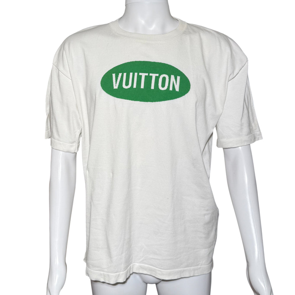 LOUIS VUITTON Amen Break White Green T-Shirt Size L LHQ1269