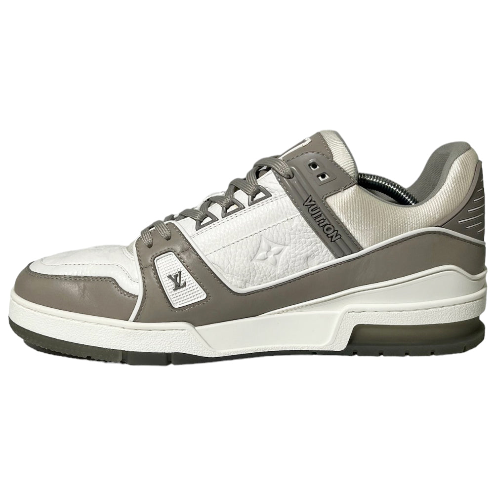 LOUIS VUITTON LV Scarpe da Ginnastica Bianco Grigio Taglia 9 UK LHQ127