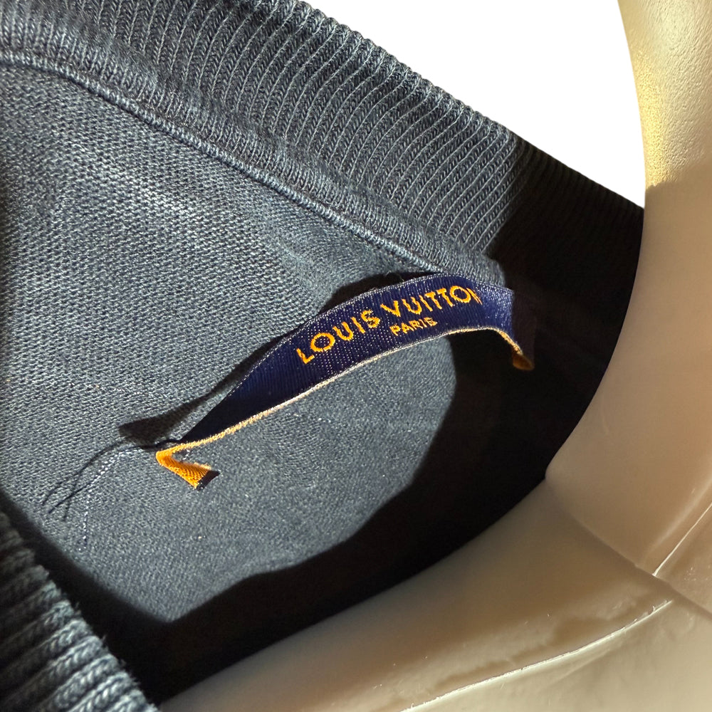LOUIS VUITTON Staples Edition Navy T-Shirt Size M LHQ1270