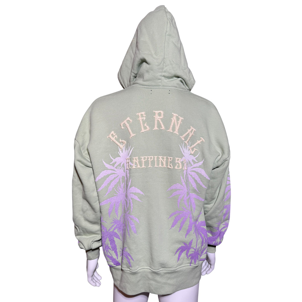 AMIRI Eternal Happiness Oversized Green Hoodie Size S LHQ1273