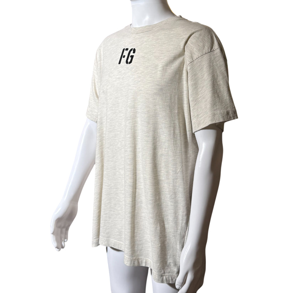 FEAR OF GOD Marl Grey T-Shirt Size M LHQ1275