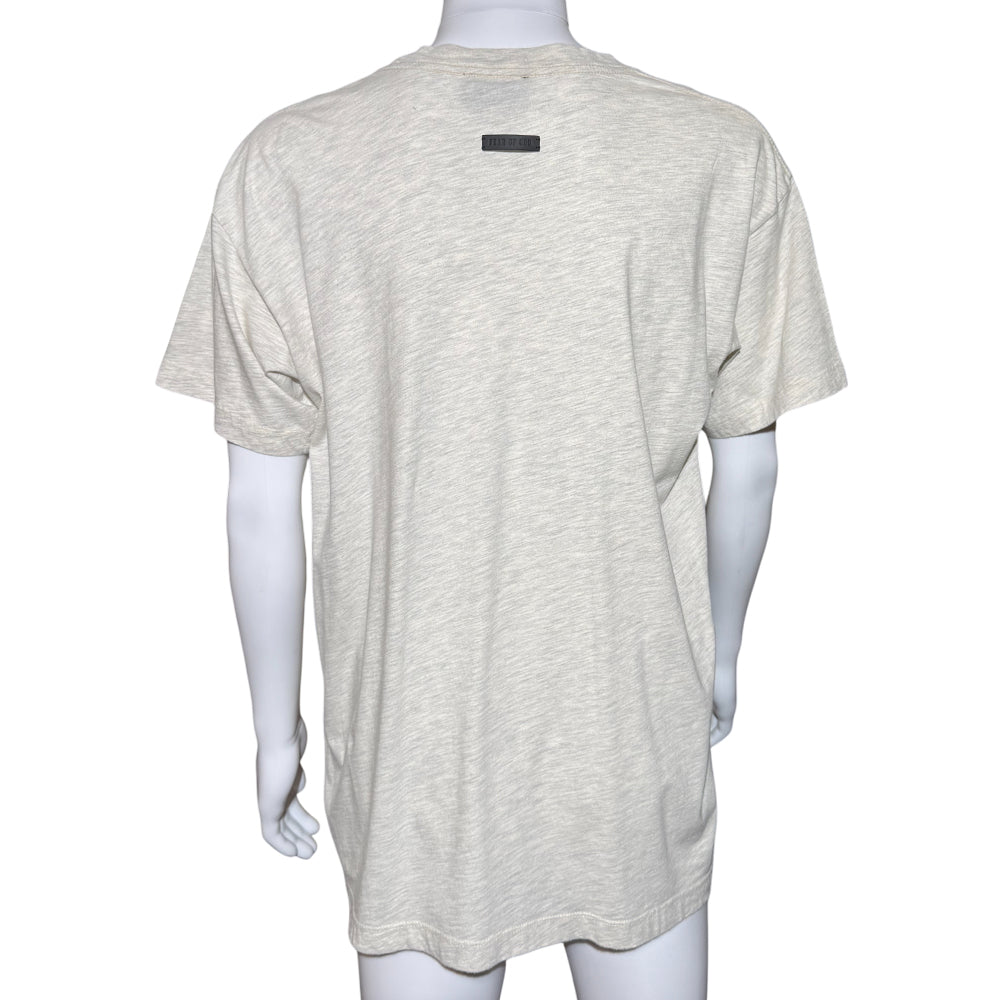 FEAR OF GOD Marl Grey T-Shirt Size M LHQ1275
