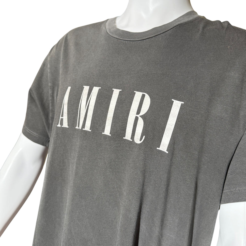 AMIRI Grey Logo T-Shirt Size M LHQ1277