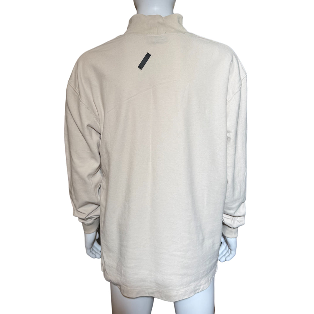 FEAR OF GOD Mock Neck Cream Pullover Jumper Size L LHQ1280