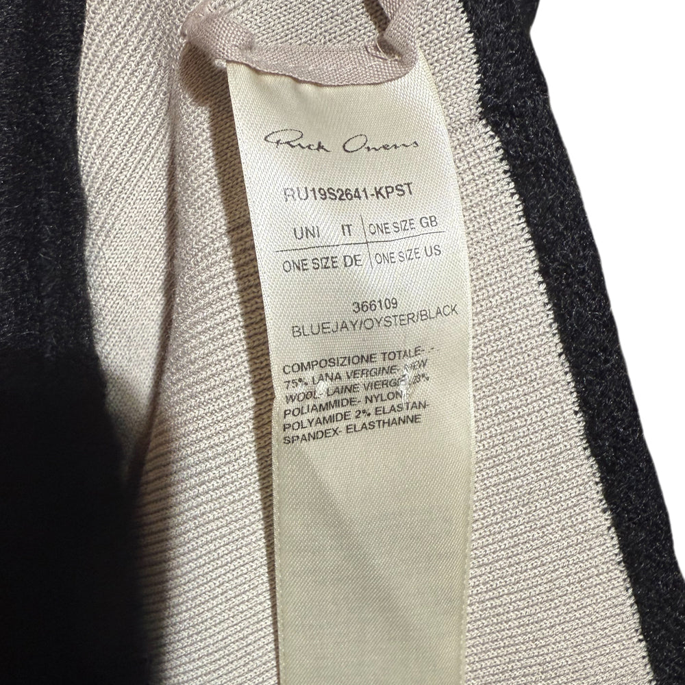 RICK OWENS Oversized Grey Striped Jumper Size O/S LHQ1284