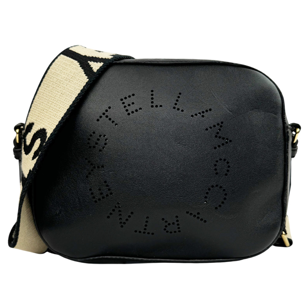 STELLA McCARTNEY Black Leather Shoulder Bag LHQ1290