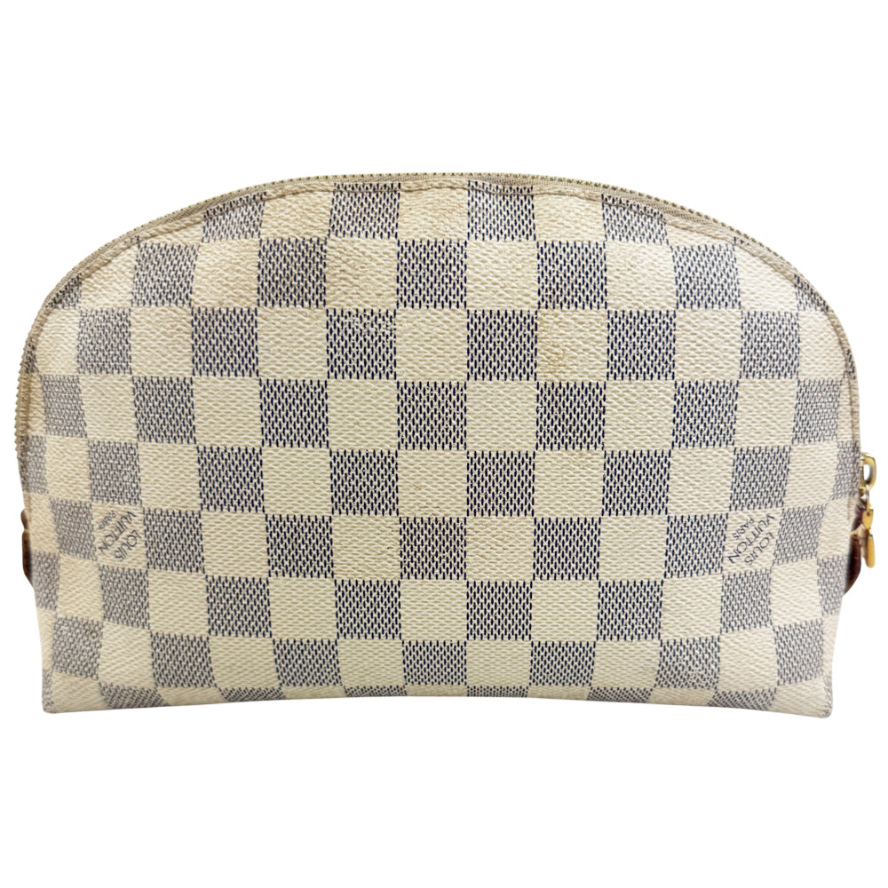 LOUIS VUITTON Damier Azur Cosmetic Pouch MM LHQ1299
