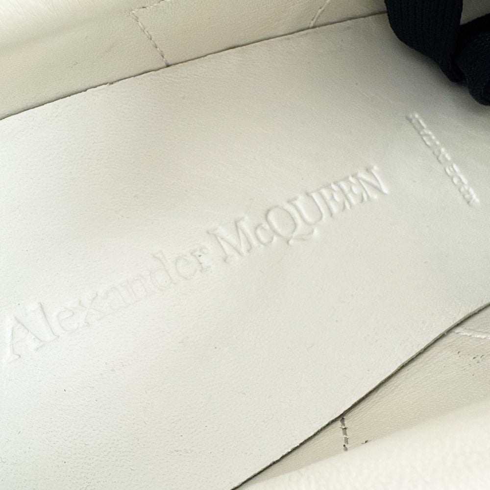 ALEXANDER McQUEEN Navy Suede White Leather Trainers Size 6 LHQ1301