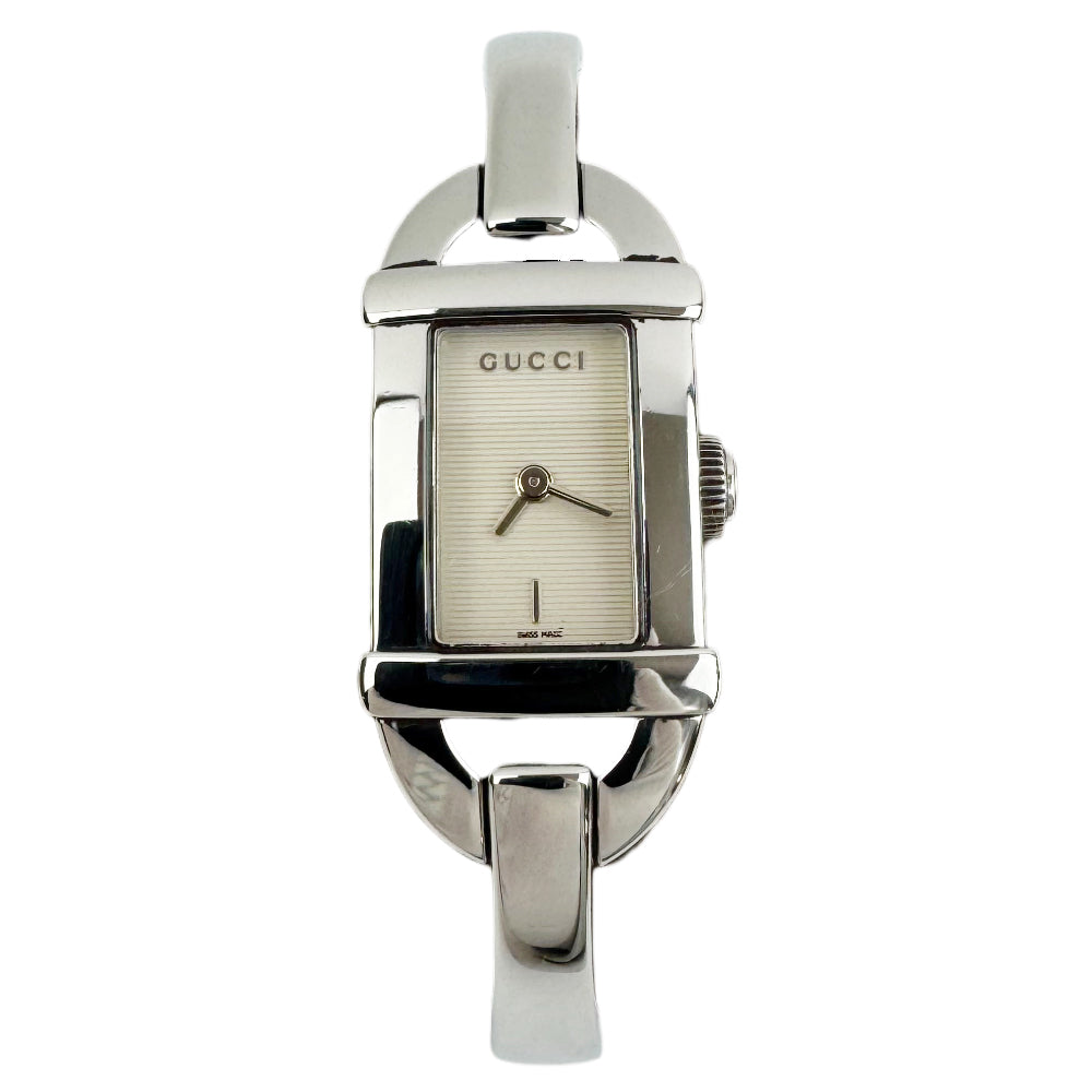 GUCCI Silver Ladies Bangle Watch LHQ1306