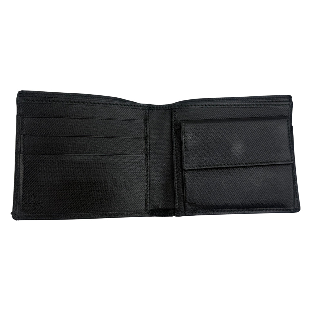 GUCCI Black GG Canvas Wallet LHQ1316