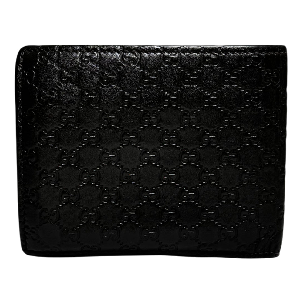 GUCCI Guccissima Dark Brown Leather Bifold Wallet With Box LHQ1333