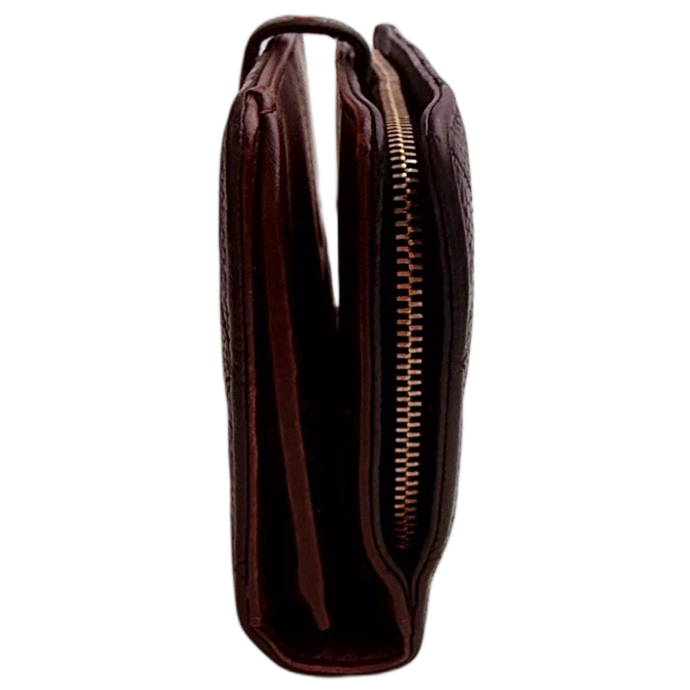 LHQ1354 CHANEL Caviar Leather Black Long Zippy Purse LHQ1354