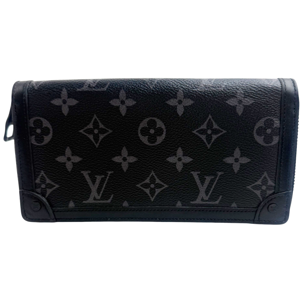 LOUIS VUITTON Zippy Trunk Monogram Graphite Purse Wallet LHQ1355