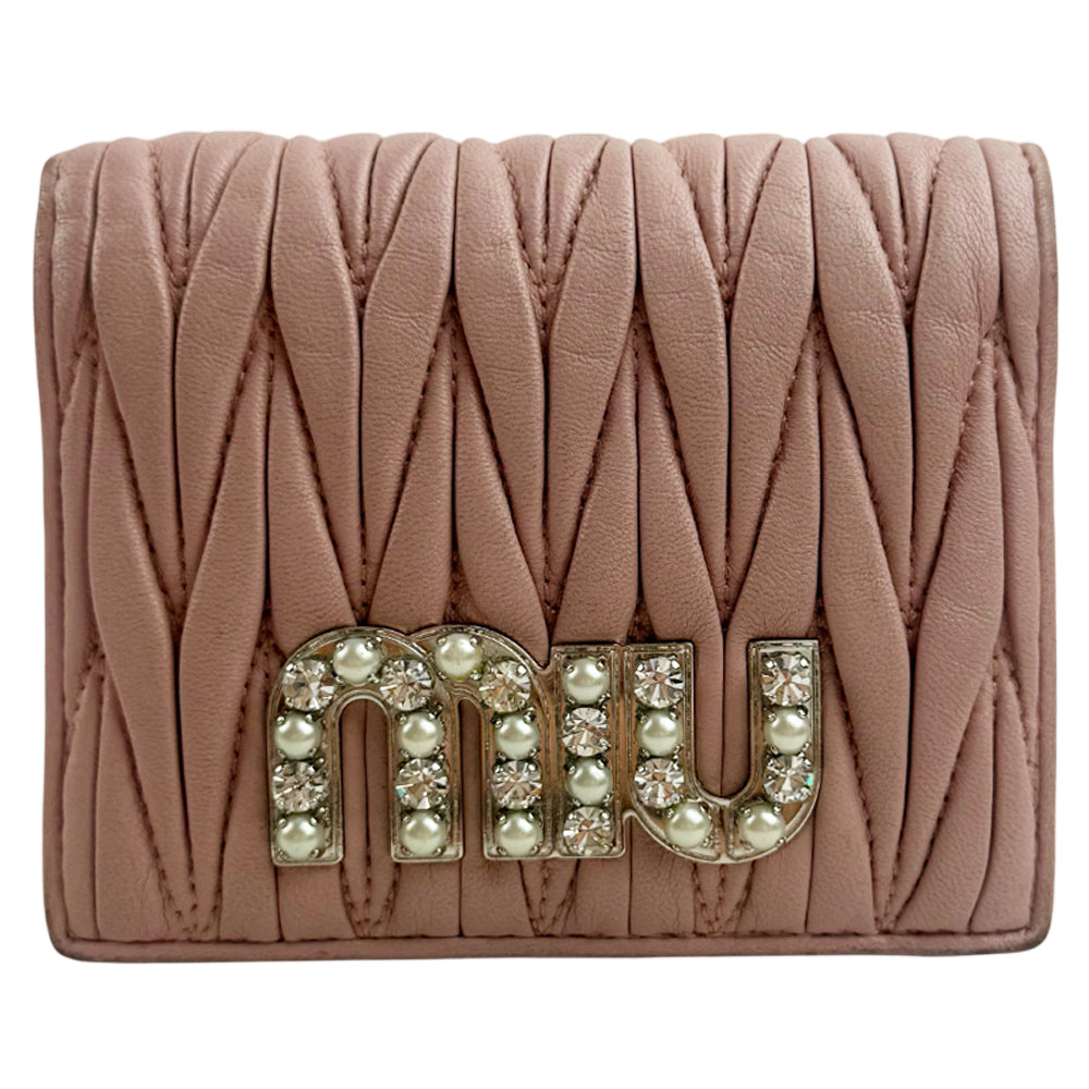 MIU MIU Pink Leather Purse LHQ1357