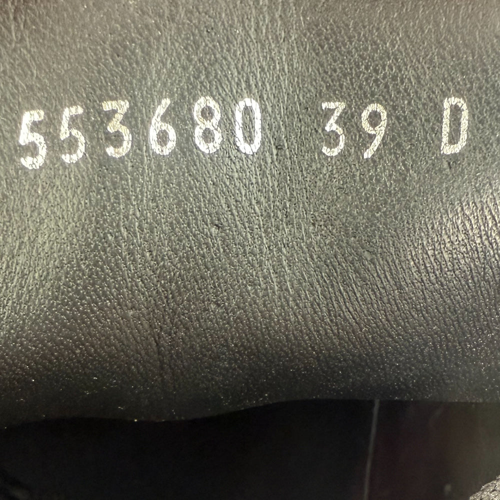 ALEXANDER MCQUEEN Black & White Leather Trainers Size 6 LHQ1358