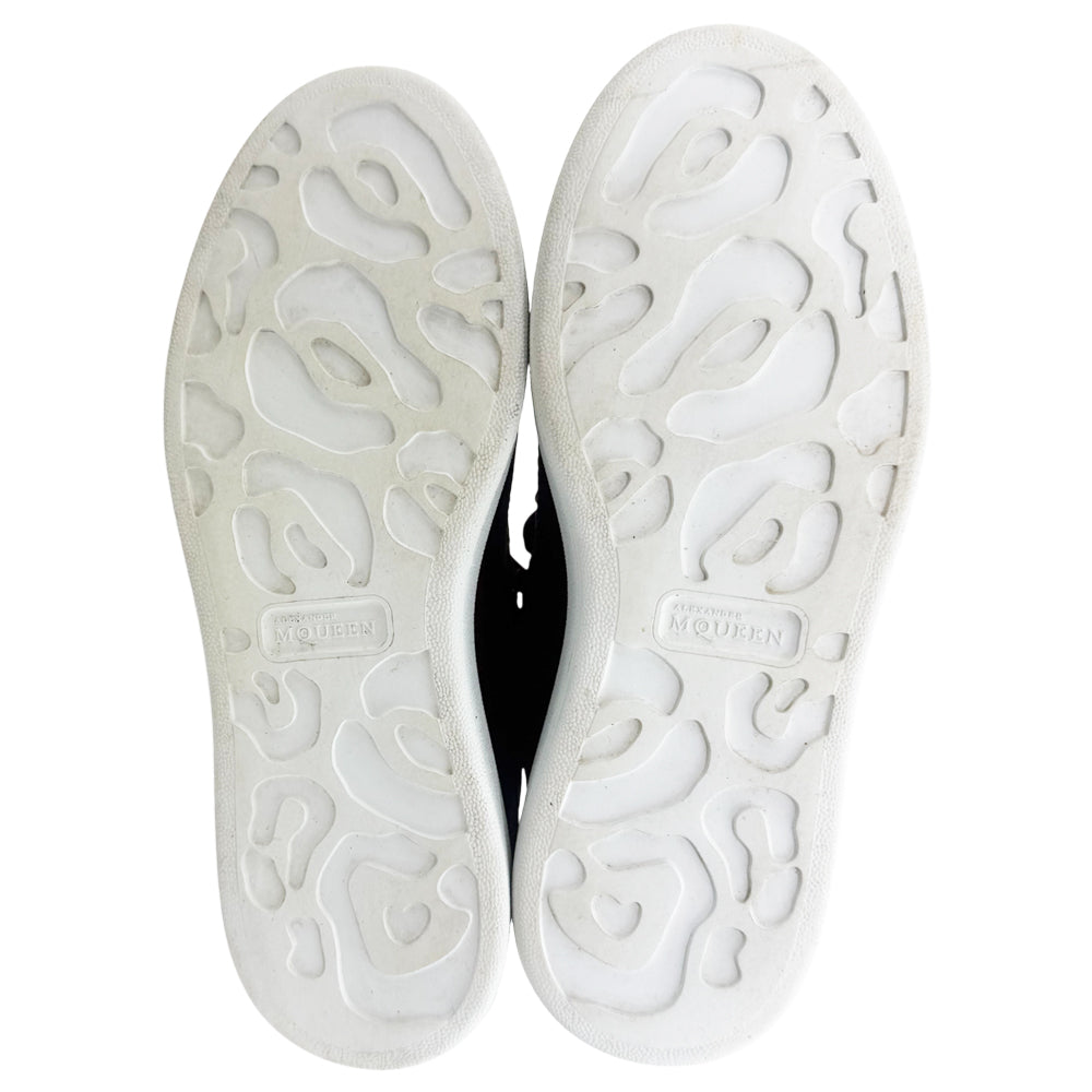 ALEXANDER MCQUEEN Burgundy & White Canvas Trainers Size 6 LHQ1359