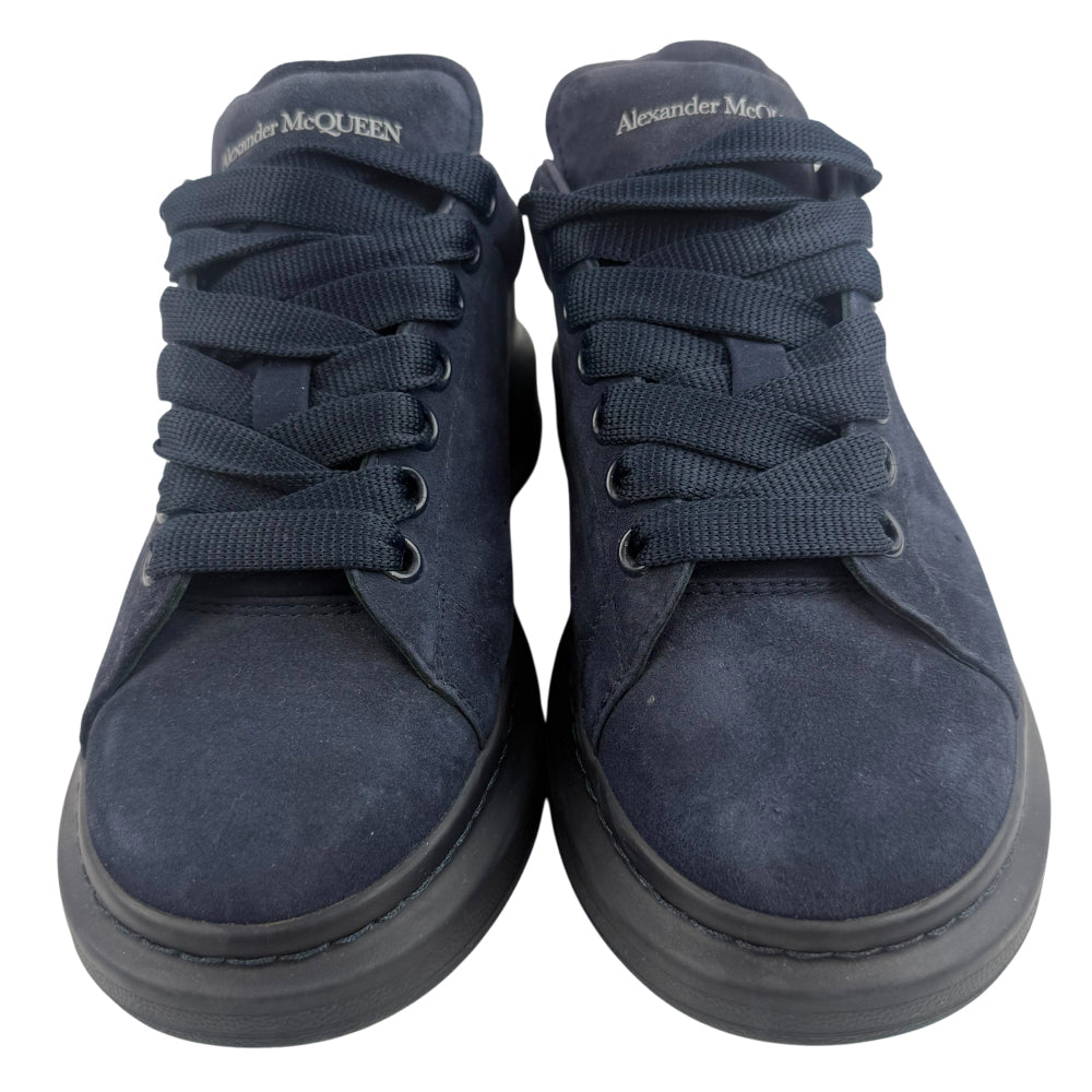 ALEXANDER McQUEEN Blue Suede Trainers Size 6 LHQ1362