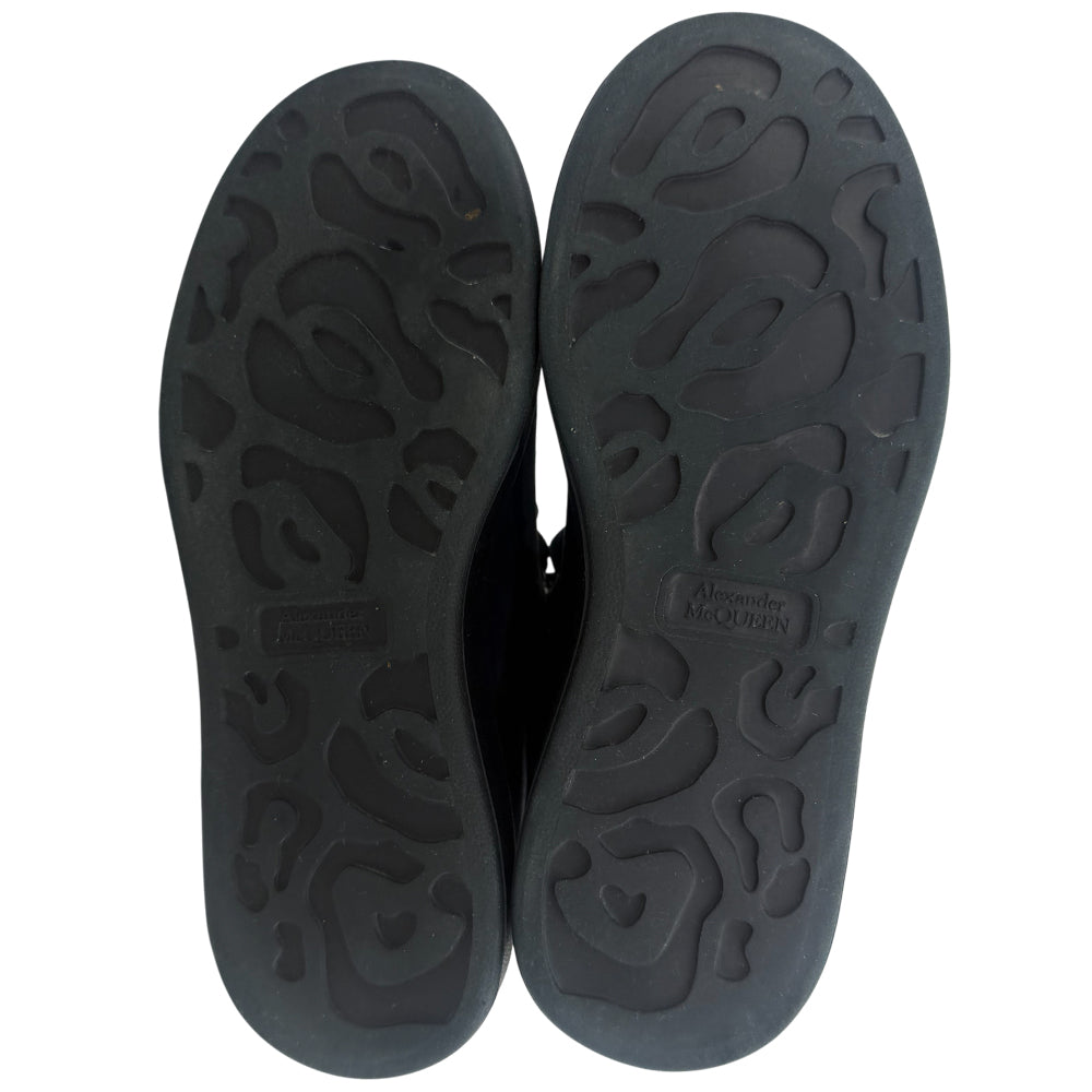 ALEXANDER McQUEEN Blue Suede Trainers Size 6 LHQ1362