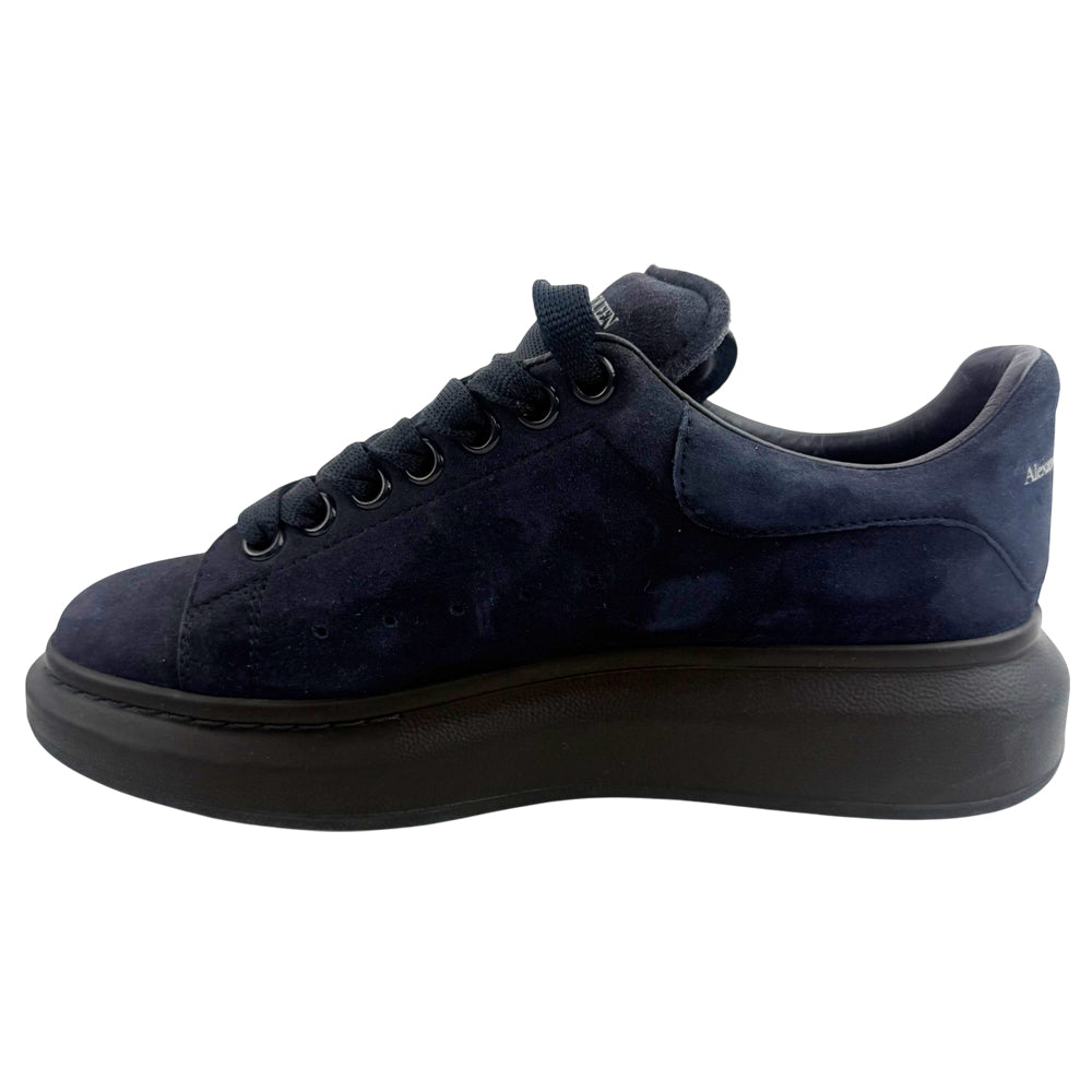 ALEXANDER McQUEEN Blue Suede Trainers Size 6 LHQ1362