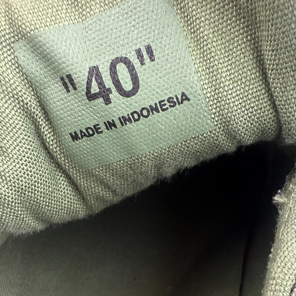 OFF-WHITE Khaki Suede Vulcan Trainers Size 7 LHQ1371