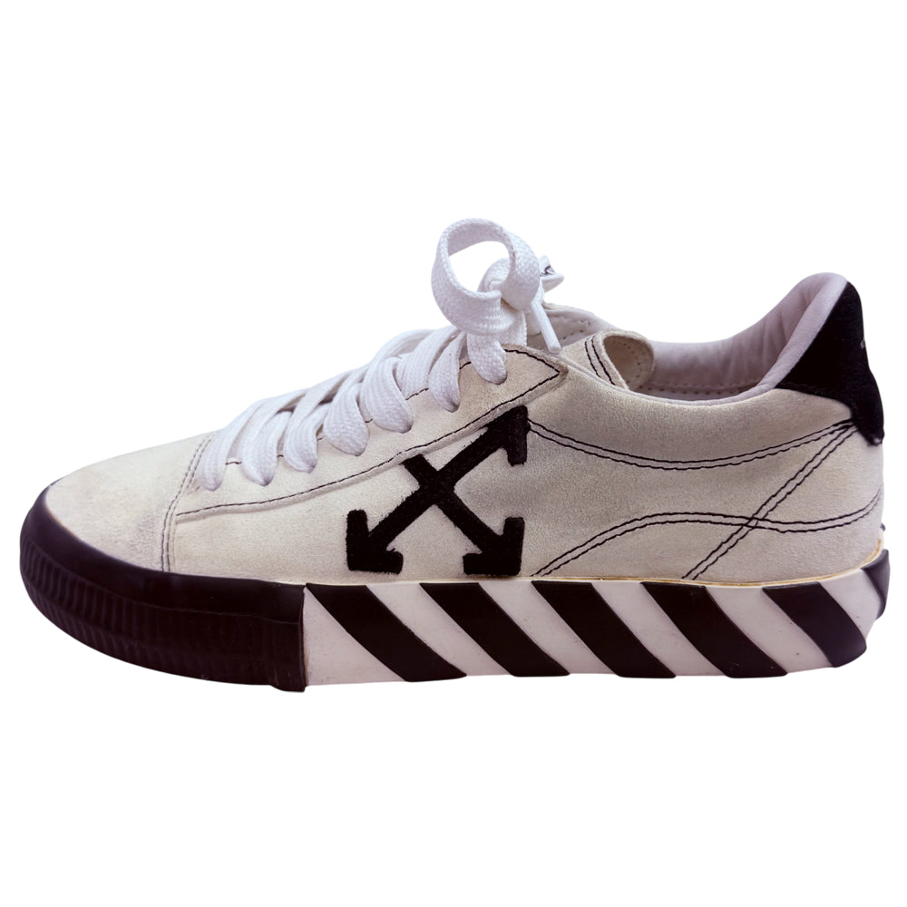 OFF WHITE Cream & Black Trainers Size 5 UK LHQ1375