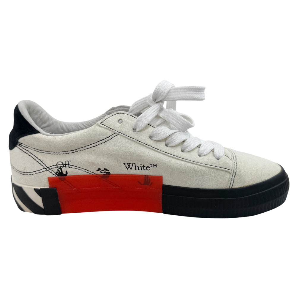 OFF WHITE Cream & Black Arrow Trainers Size 38 5 LHQ1379