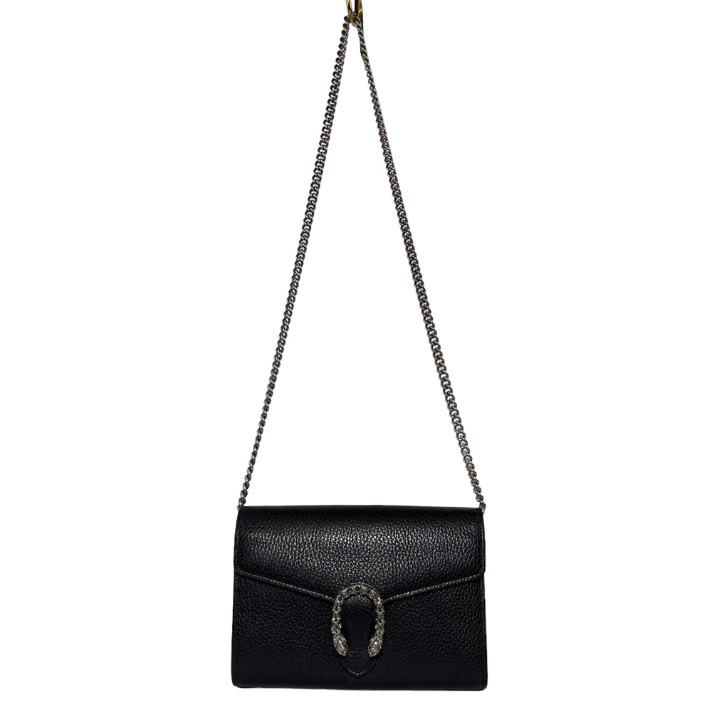 GUCCI Dionysus Borsa a tracolla in pelle nera LHQ138