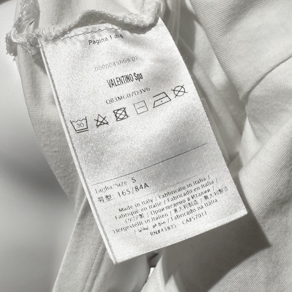 VALENTINO VLTN White T-Shirt Size S LHQ1386