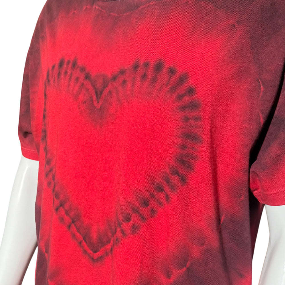 AMIRI Red Heart Tie Dye T-Shirt Size M LHQ1390
