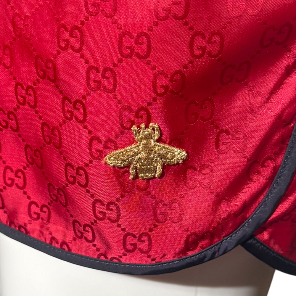 GUCCI Bee Red GG Swim Shorts 32" (GUCCI SIZE 48) LHQ1398