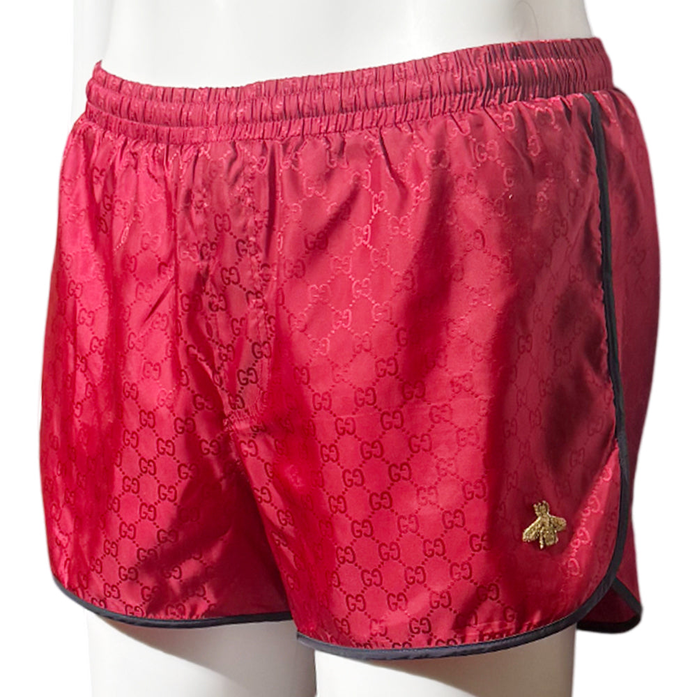 GUCCI Bee Red GG Swim Shorts 32" (GUCCI SIZE 48) LHQ1398