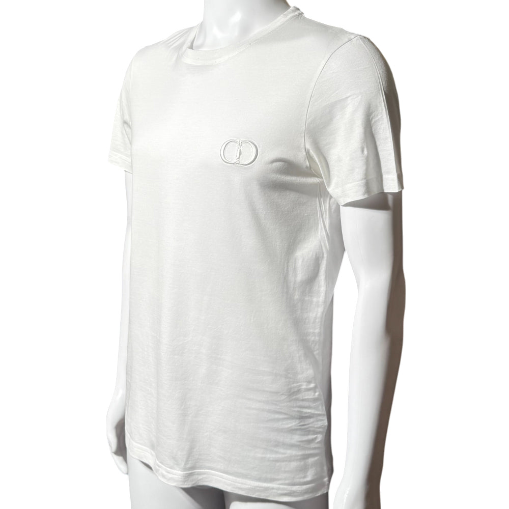 CHRISTIAN DIOR CD White T-Shirt Size M LHQ1399