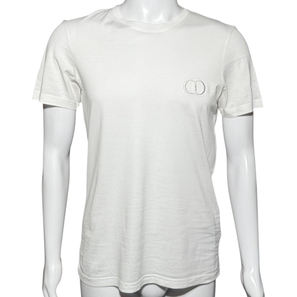 CHRISTIAN DIOR CD White T-Shirt Size M LHQ1399