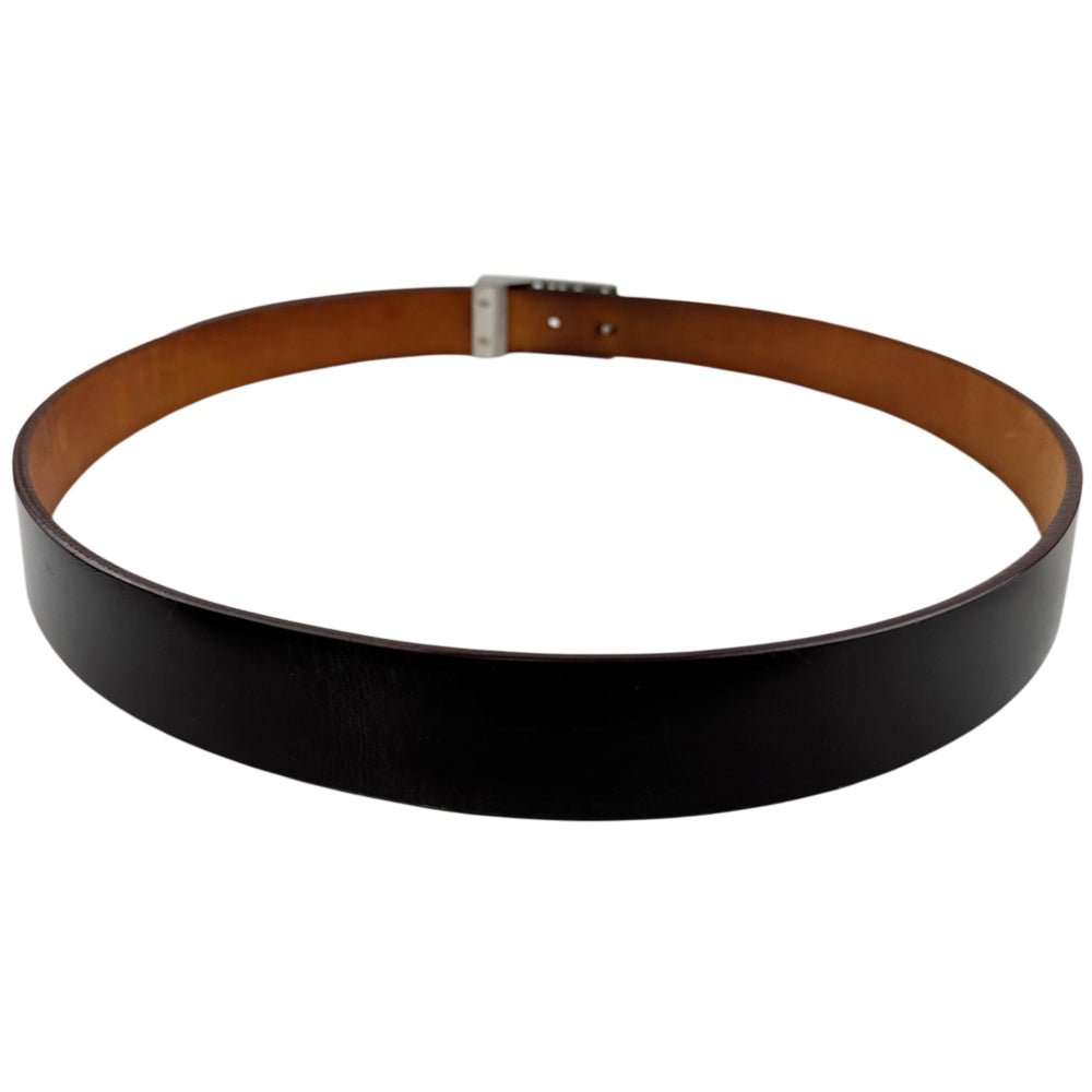 LOUIS VUITTON Santur LST Dark Brown Leather Belt Size 34" LHQ1401
