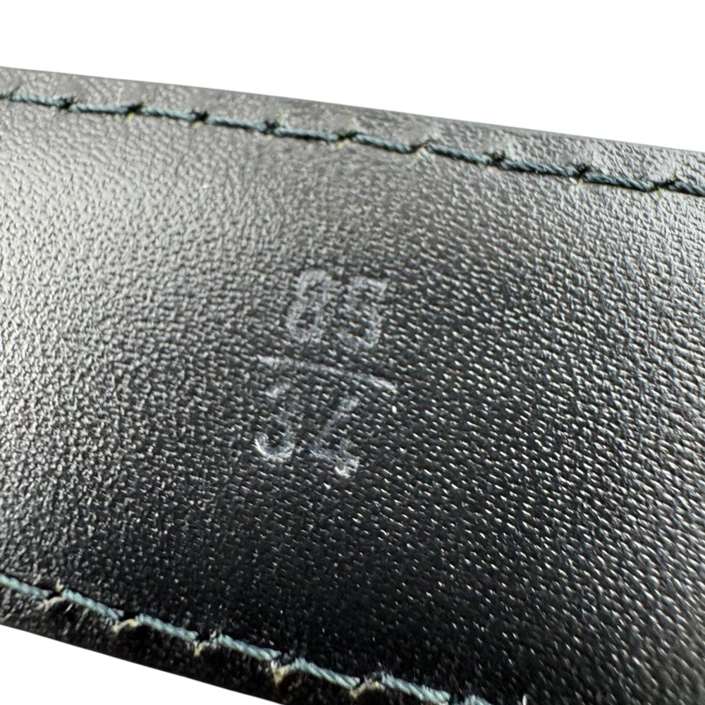 LOUIS VUITTON Black/Red Twin Set Epi Leather Belts Size 34"/44" LHQ1408