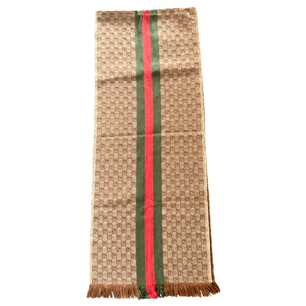 GUCCI Sherry Line GG Supreme Scarf LHQ1409