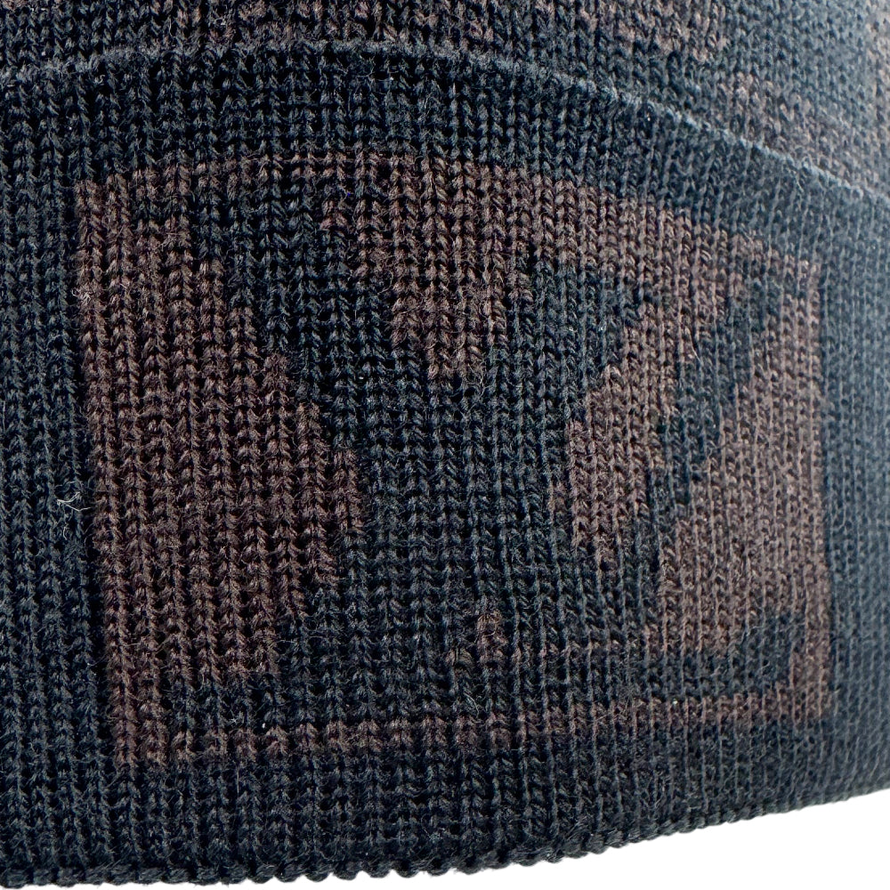 LOUIS VUITTON Black & Brown Neo Beanie Hat LHQ1414