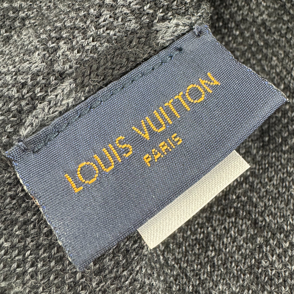 LOUIS VUITTON Black Compass Beanie Hat LHQ1415