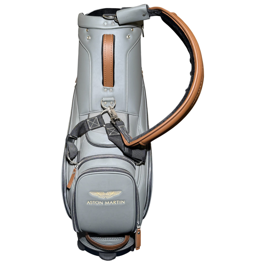 ASTON MARTIN X CALLAWAY DBX Grey Leather Golf Bag With Head Cover LHQ1426