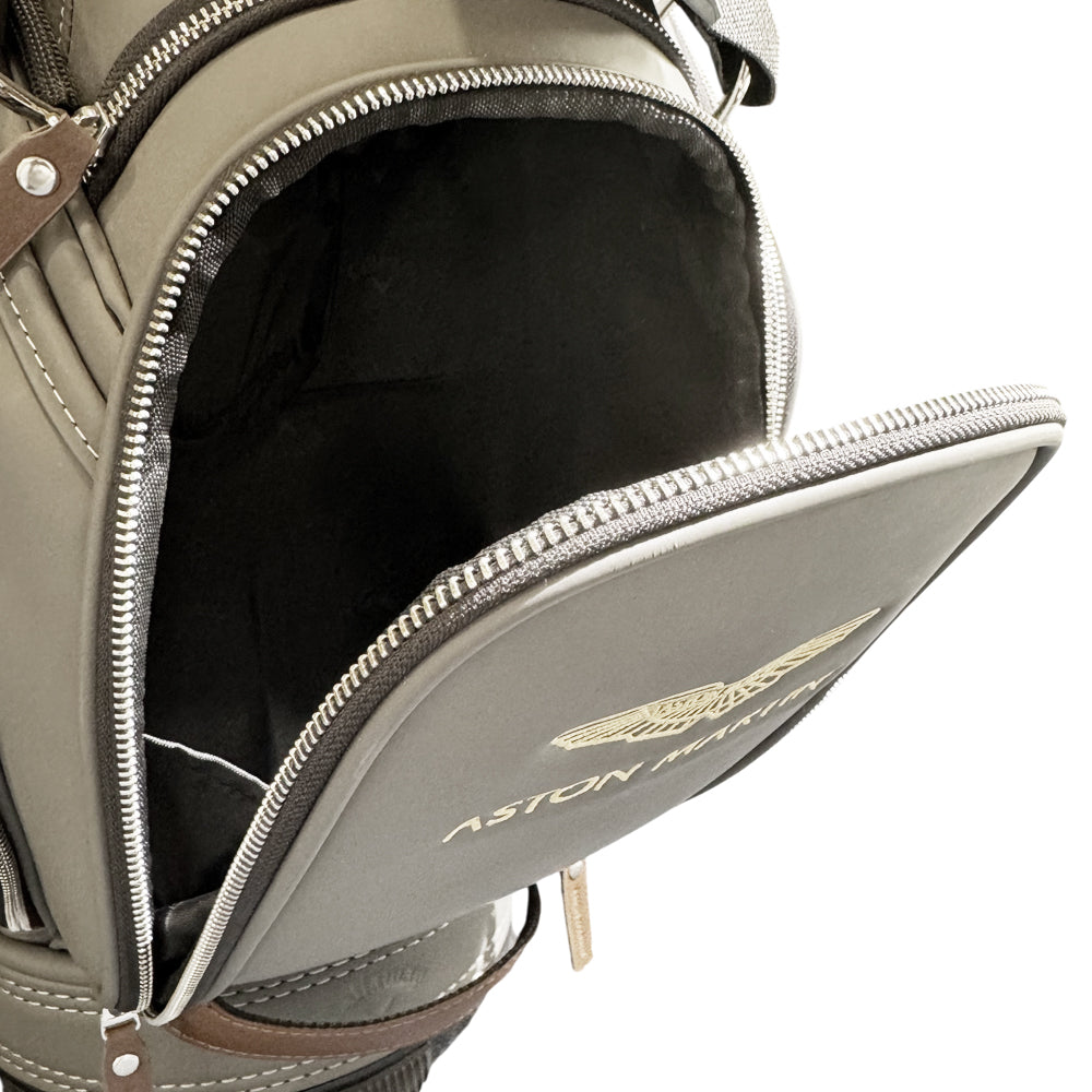 ASTON MARTIN X CALLAWAY DBX Grey Leather Golf Bag With Head Cover LHQ1426