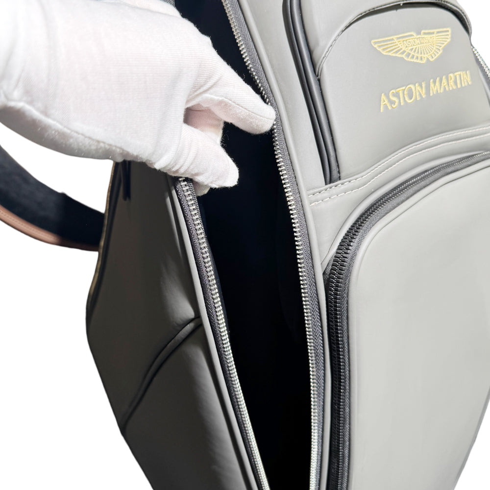 ASTON MARTIN X CALLAWAY DBX Grey Leather Golf Bag With Head Cover LHQ1426
