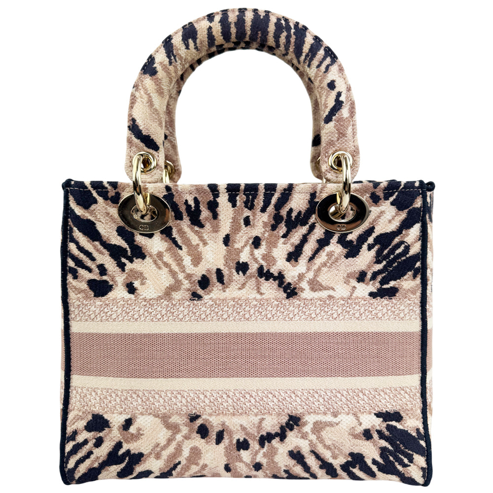 CHRISTIAN DIOR Multi-Colour Tie Dye/ Animal Print Lady D-Lite Medium Shoulder Bag LHQ1427