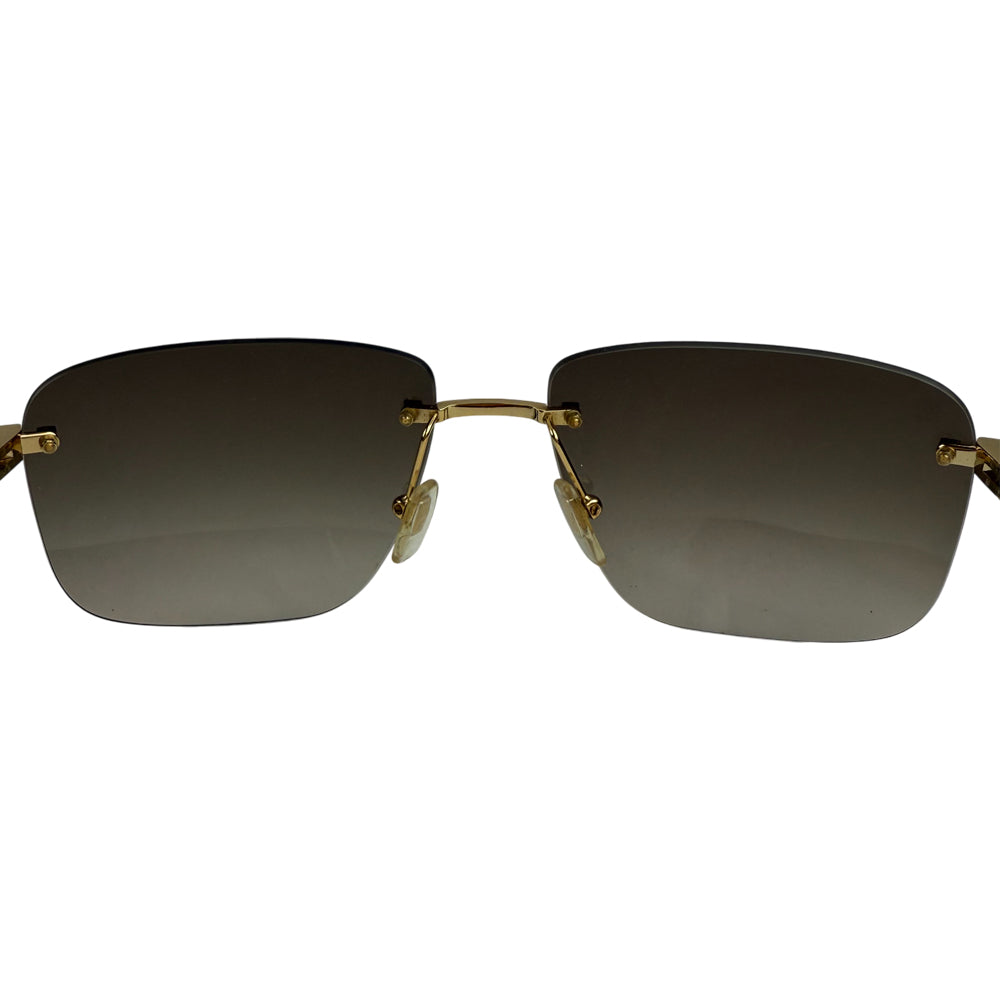 LOUIS VUITTON Damier Attitude Pilote Sunglasses LHQ1430