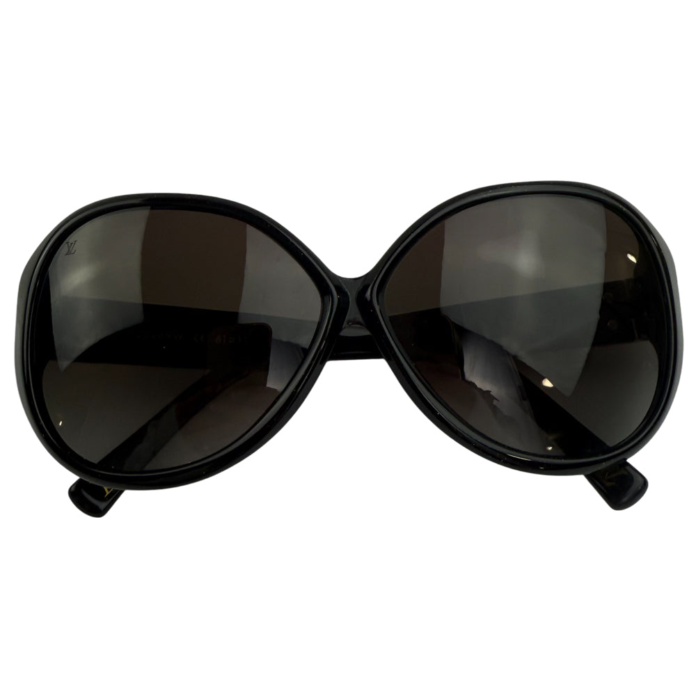 LOUIS VUITTON Oversized Black Sunglasses LHQ1431
