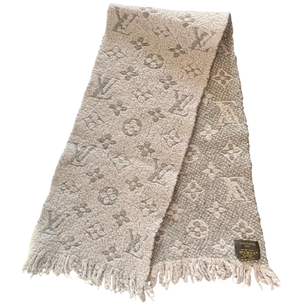 LOUIS VUITTON Monogram Wool Scarf LHQ1450