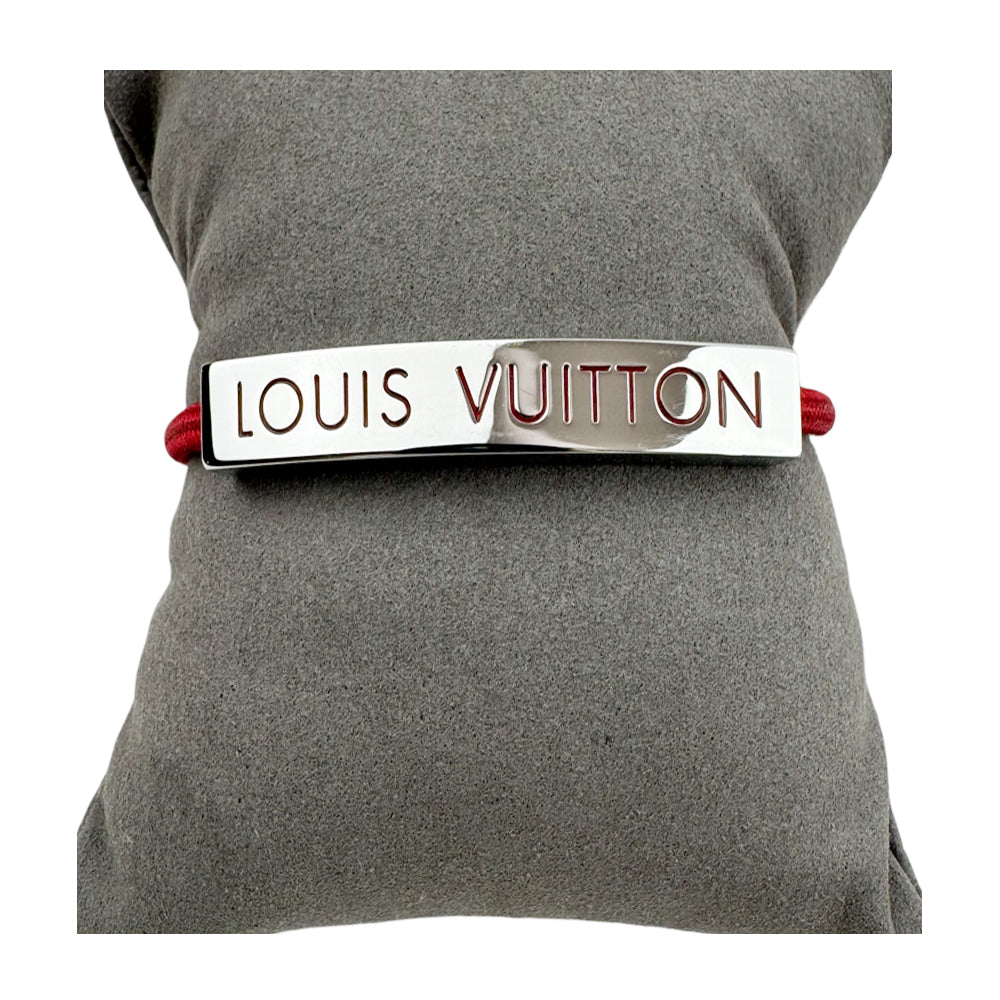 LOUIS VUITTON Red & Silver Space Bracelet LHQ1451