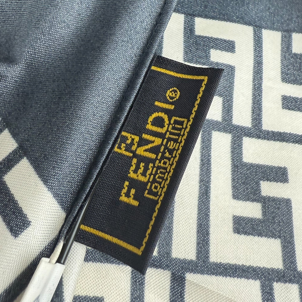 FENDI Black FF Zucca Folding Umbrella LHQ1454