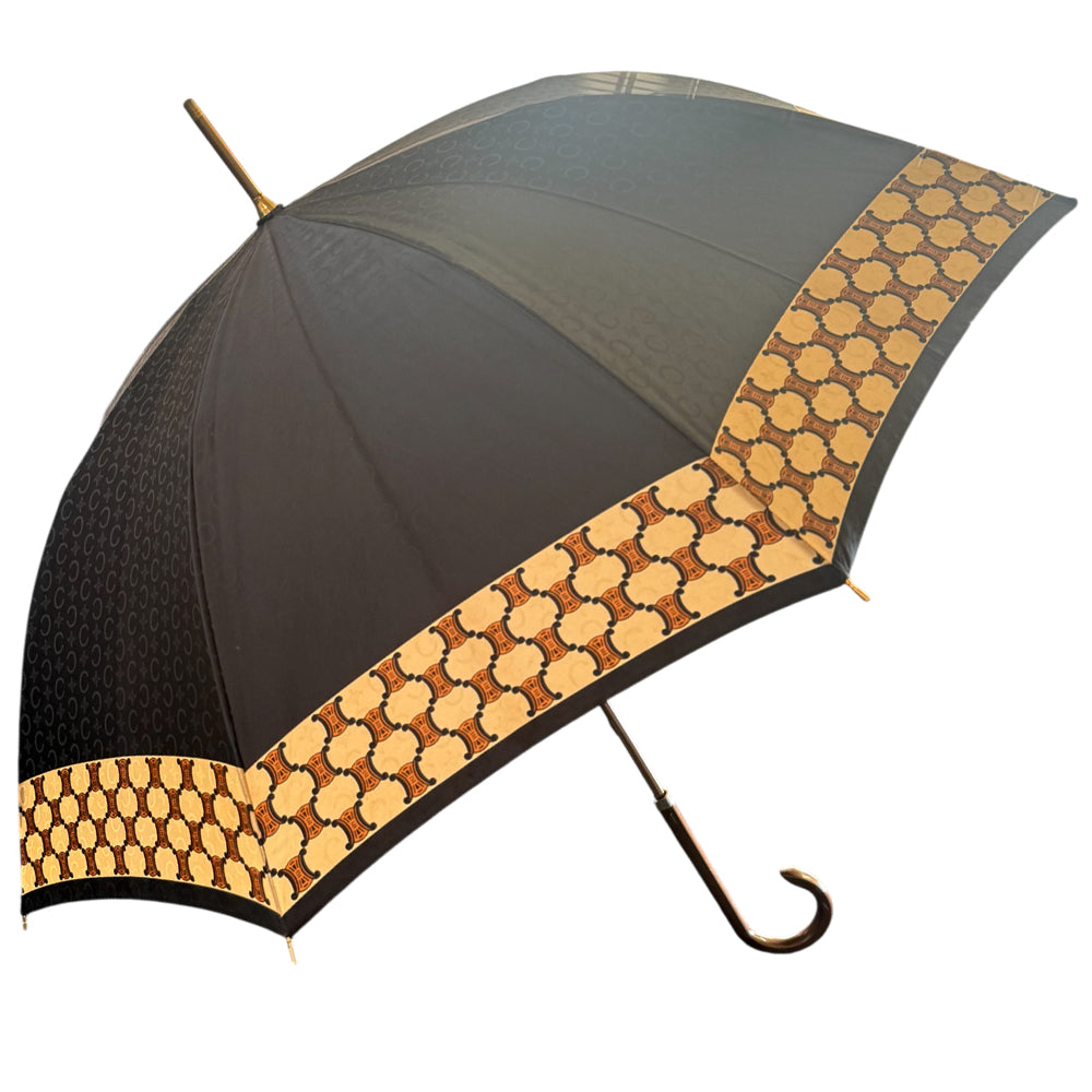 CELINE Black Triomphe Umbrella LHQ1457