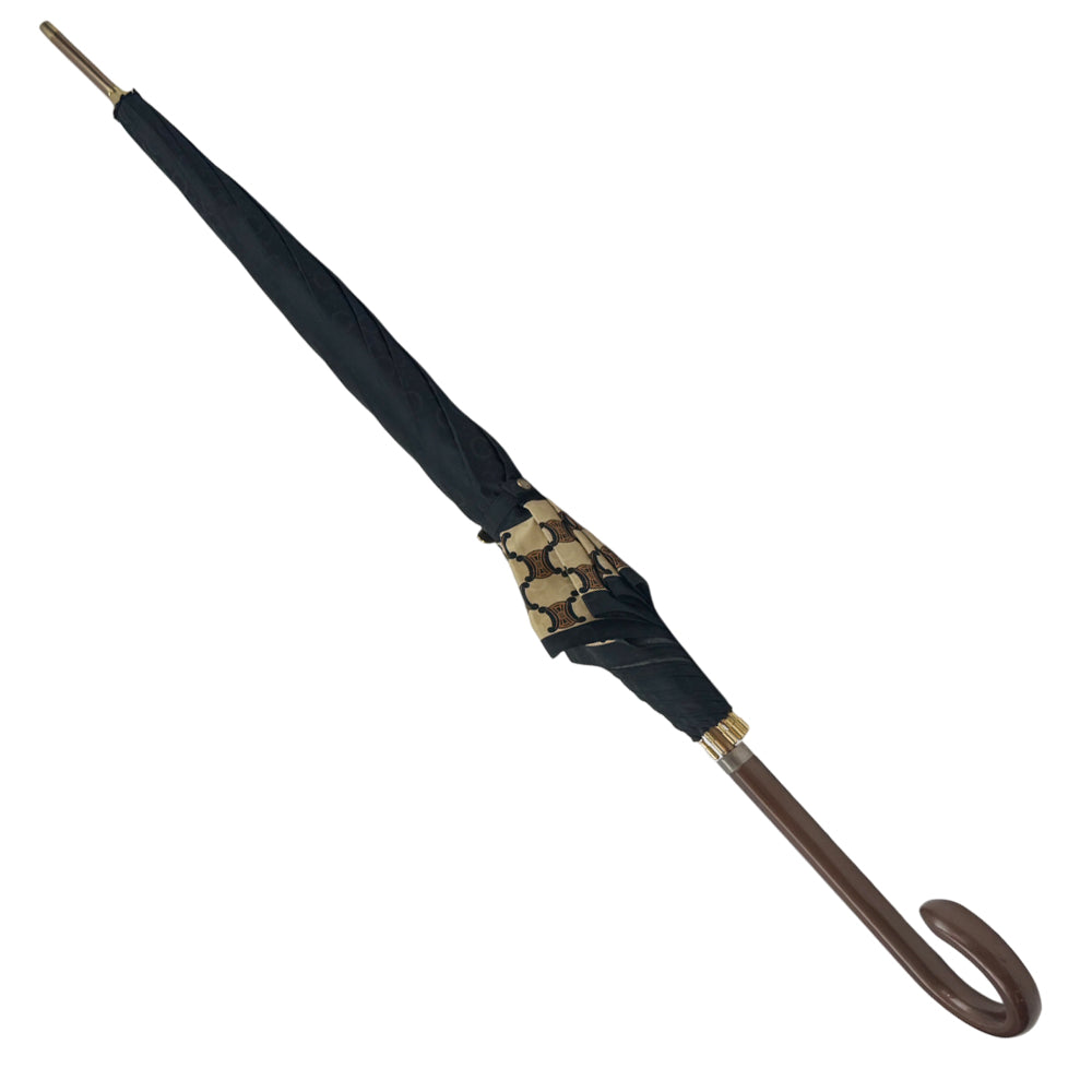 CELINE Black Triomphe Umbrella LHQ1457