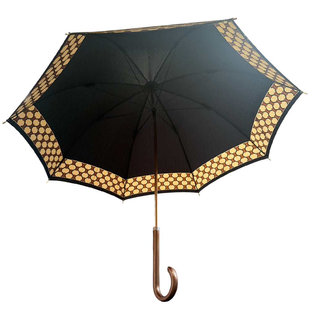 CELINE Black Triomphe Umbrella LHQ1457